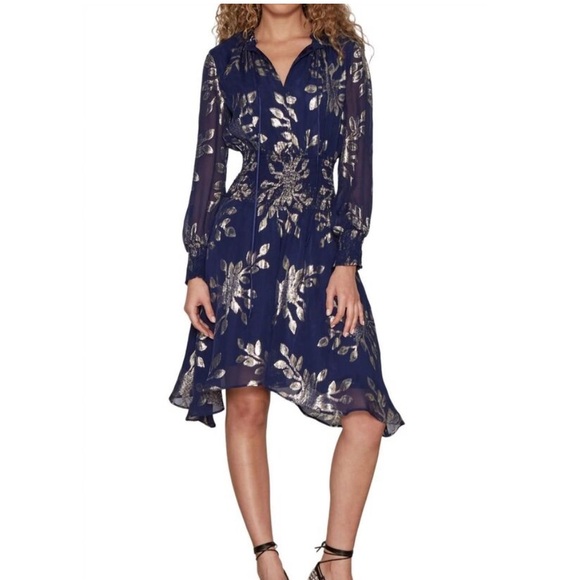 NWT NEW DELFI Collective Rochelle Dress In Navy - Picture 1 of 4